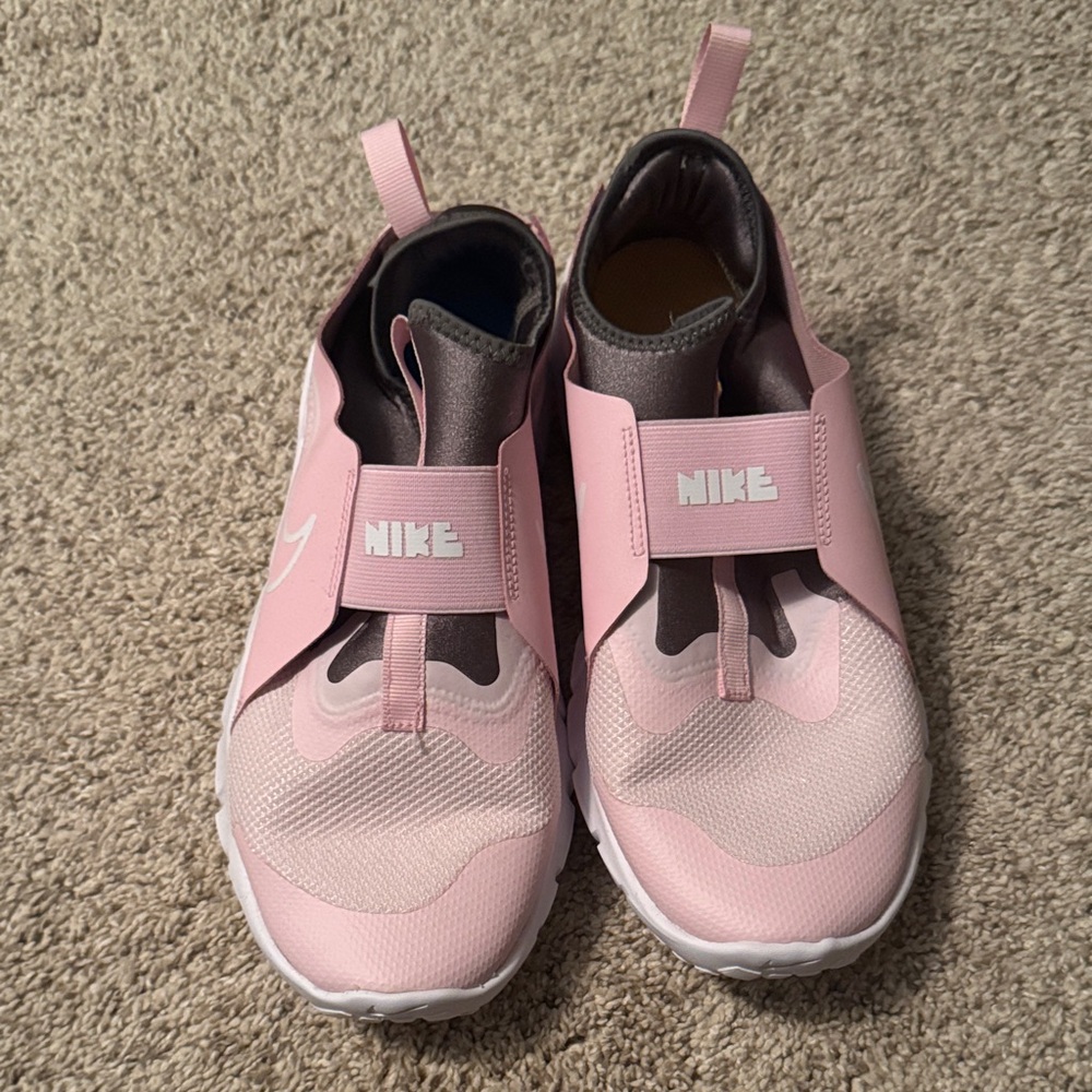 Nike Kids Pink and Gray slip on Sneakers